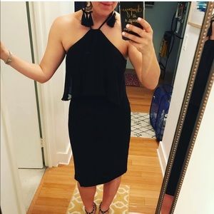 Black Calvin Klein Dress with ruffle